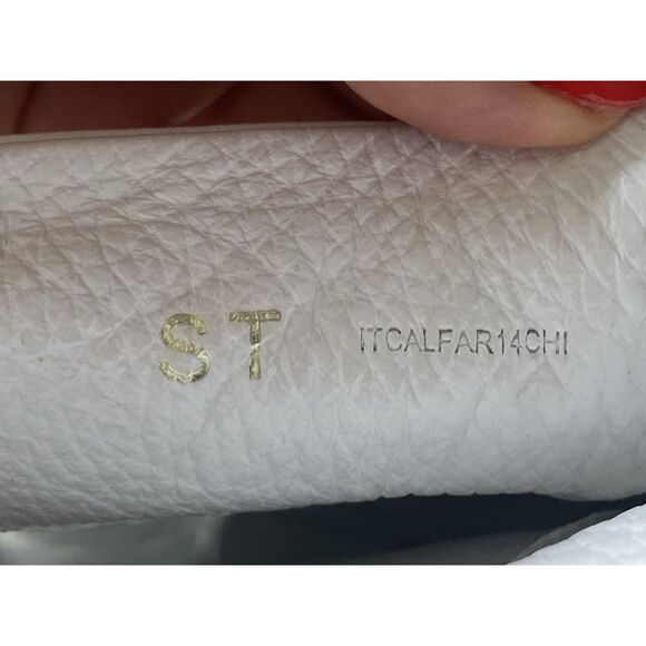 Burberry Italy White Leather Peep Toe Slouch Booties Stiletto Heels - Picture 5 of 15